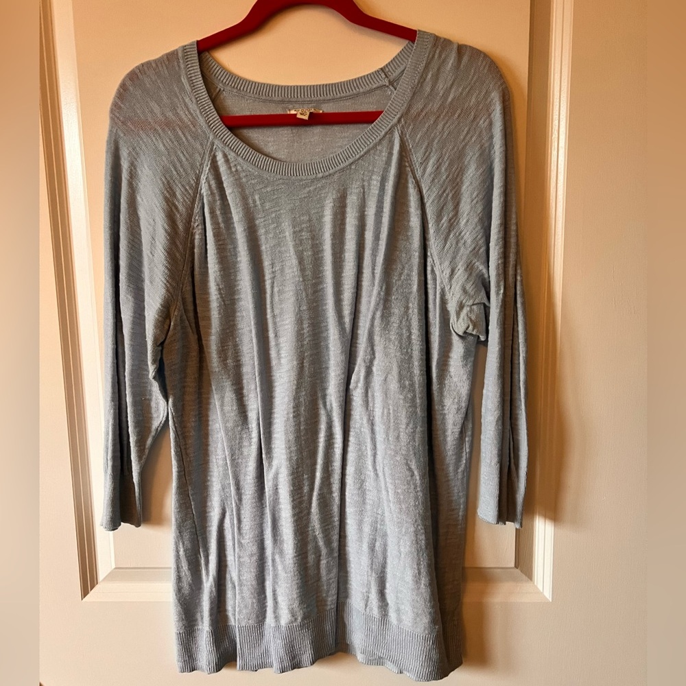 Lightweight light blue spring sweater